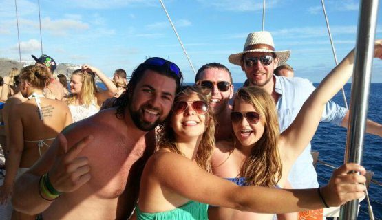group of friends on the mtv boat