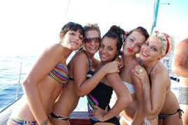 girls on the party boat